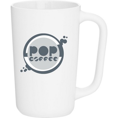 14 oz Ledge Ceramic Mug (White)